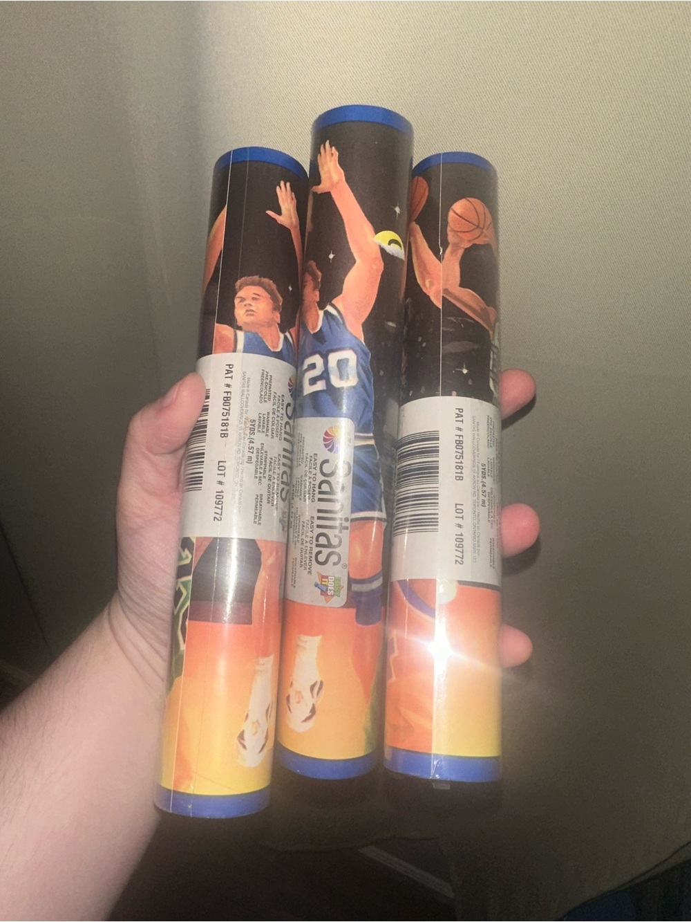 Vintage 90s Sport Team Stadium Balls All Dunks Basketball Kids Room Wallpaper